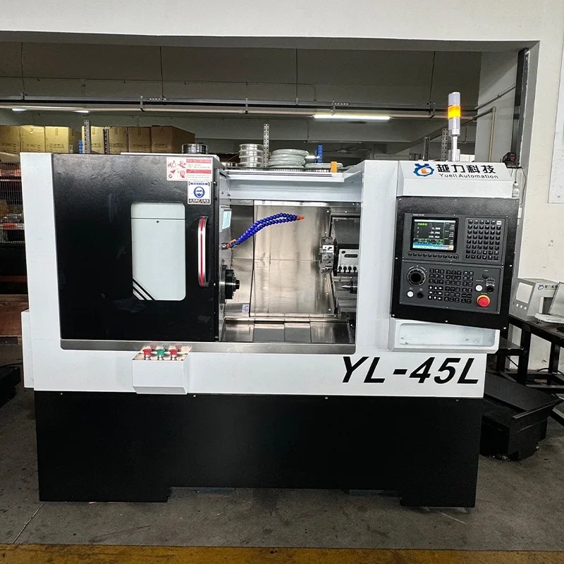 Servo Taretli ve Puntalı Eğimli Yataklı CNC Torna